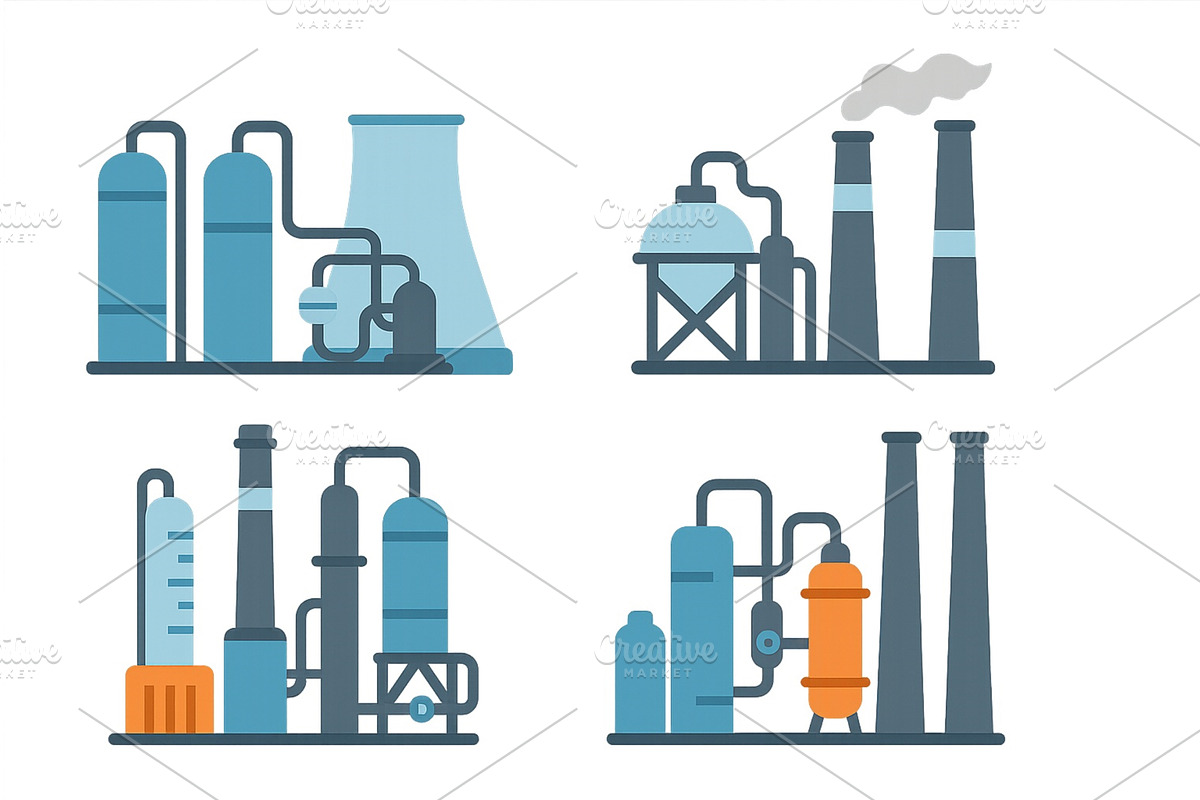 Industrial processing equipment, an Illustration by ZinetroN