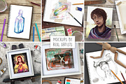 Flat lay Art Display Scene Creator, an Arts & Entertainment Photo by Mockup Scene (Thumbnail 3 of 8)