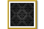 Damask Seamless Vector Black Pattern, a Decorative Illustration by FineArtStudio (Thumbnail 3 of 3)
