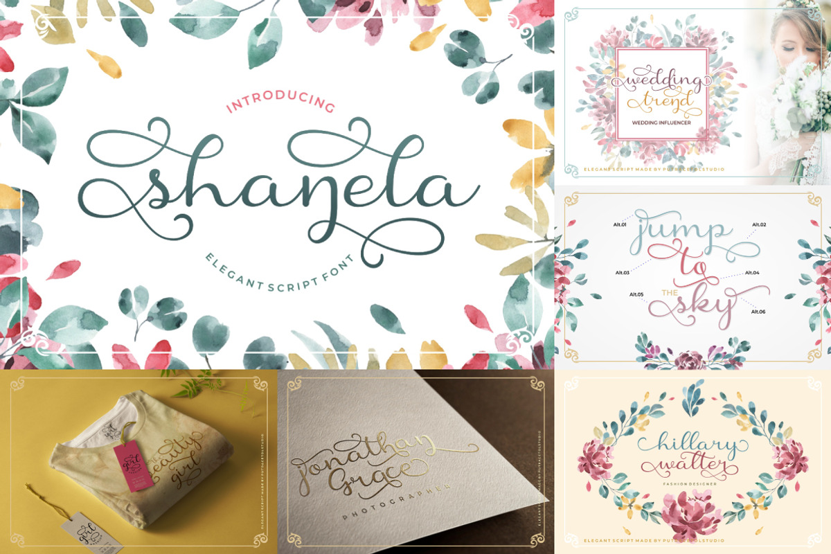 Best Beautiful Script Font Bundle, a Script Font by PutraCetol Studio (Photo 13 of 23)