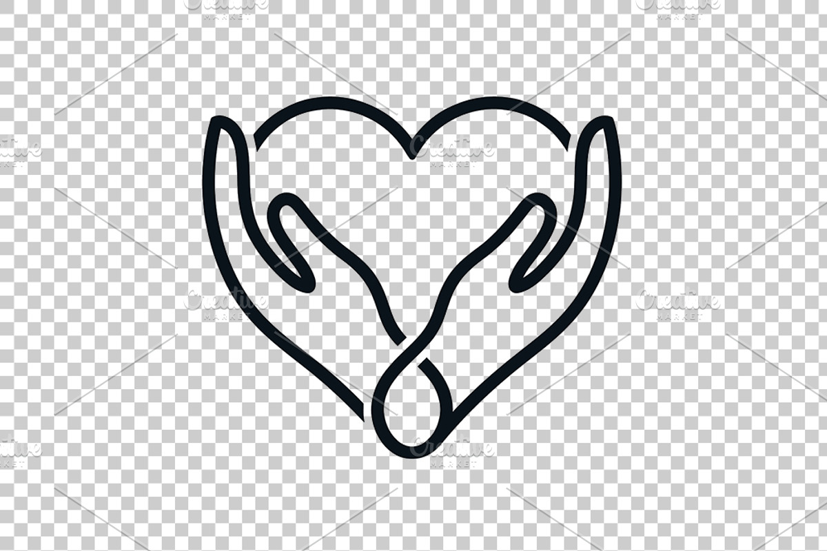 Heart Hands Care Vector Icon, an Object Graphic by Artonix (Photo 3 of 3)