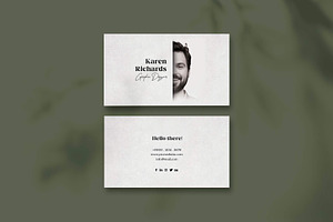Creative Elegant Business Card, a Business Card Template by Saman Osama