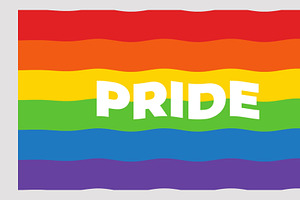 Rainbow Flag Waving Logo Reveal AEP, a Templates & Theme by Josep Motion