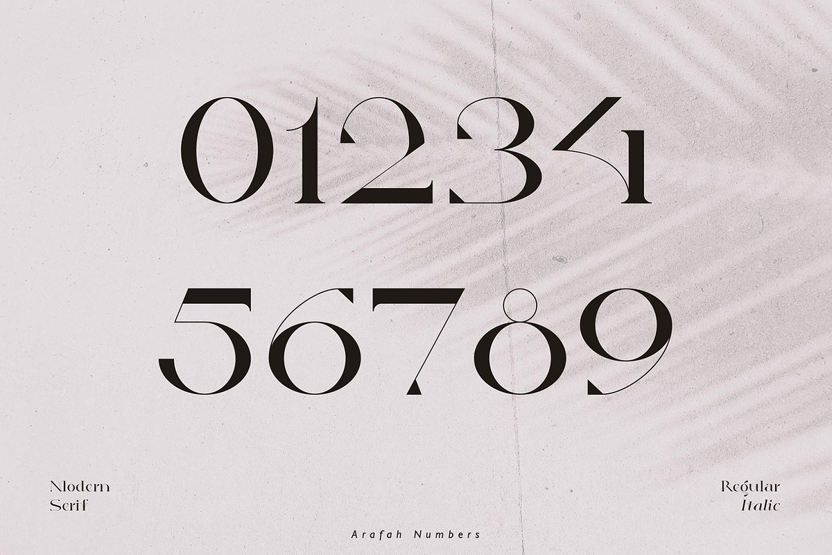 Arafah - Elegant & Modern Serif, a Serif Font by StudioinBry (Photo 15 of 20)