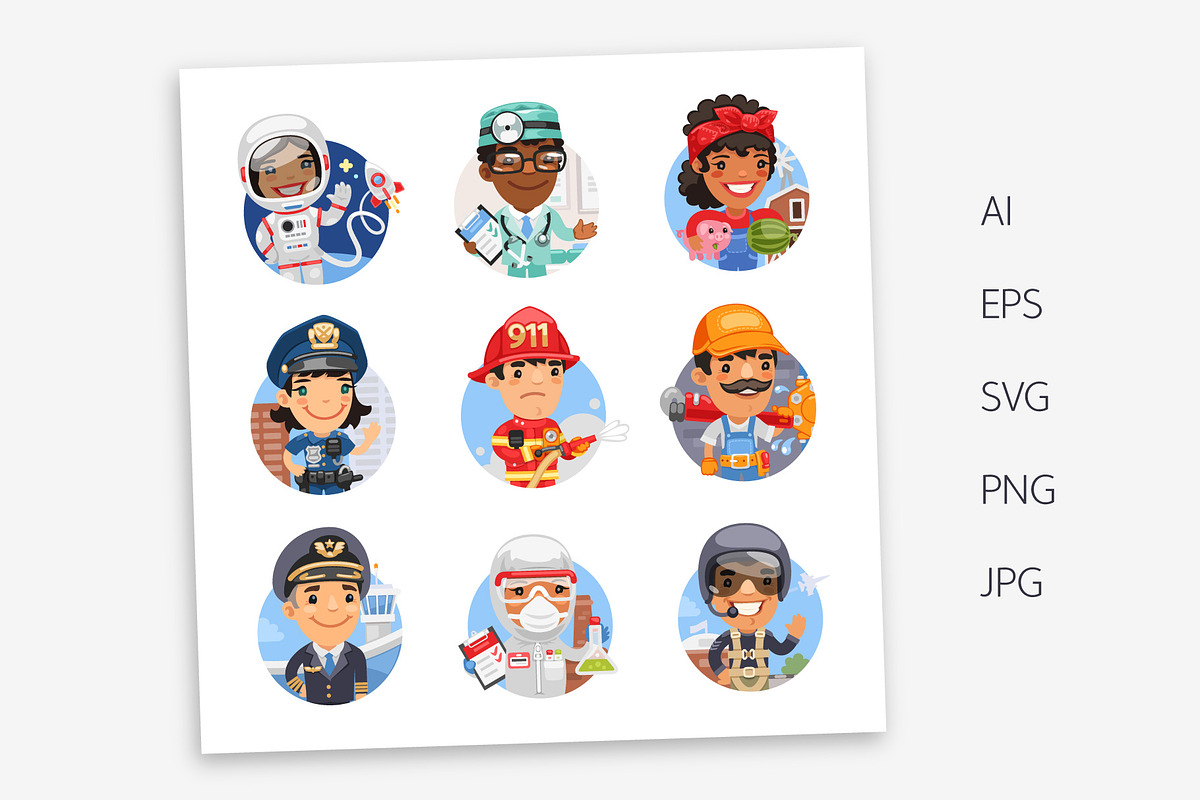 100+ Professions Avatars, an Icon by Voysla's Shop (Photo 3 of 17)