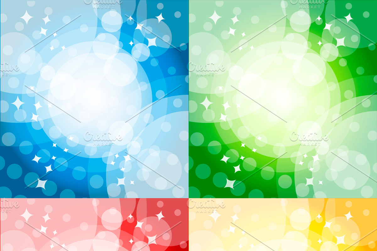 Bright backgrounds set, a Texture Illustration by Saranai Store (Photo 4 of 8)