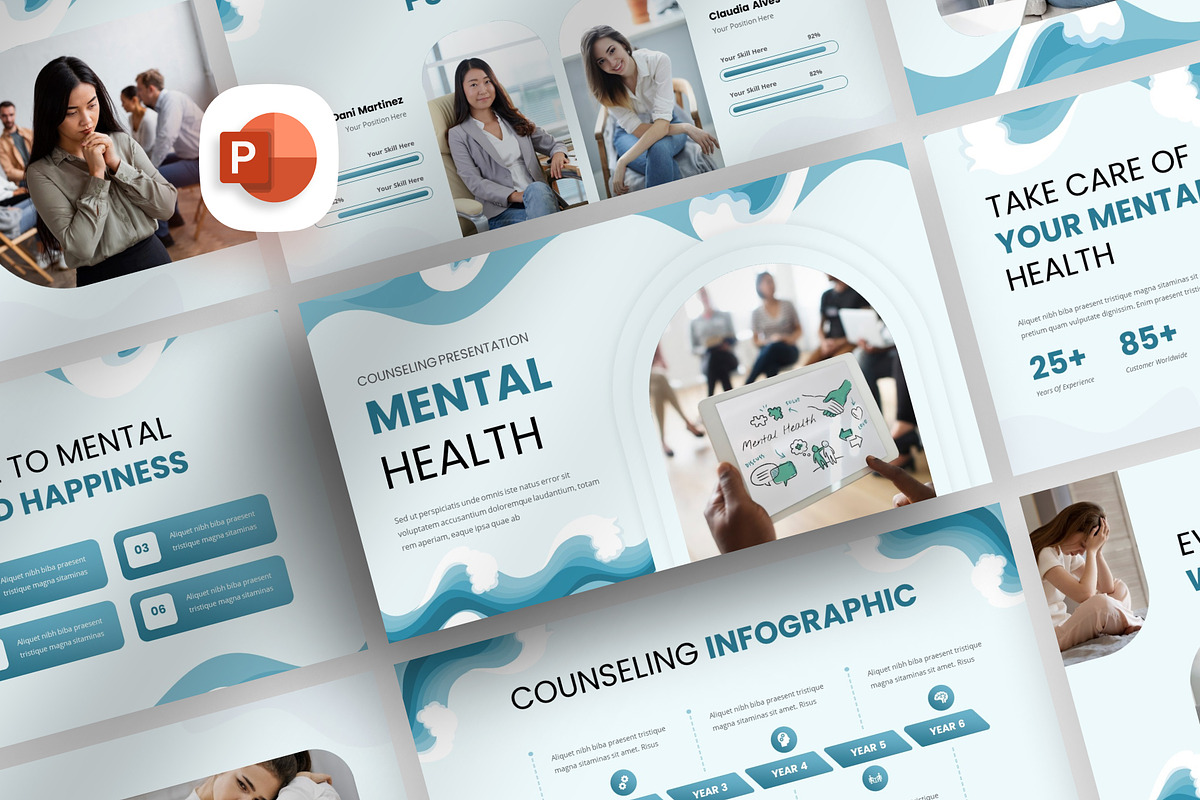 Mental Health Counseling PowerPoint, a Presentation Template by Digitcase x Wealthwells (Photo 1 of 3)