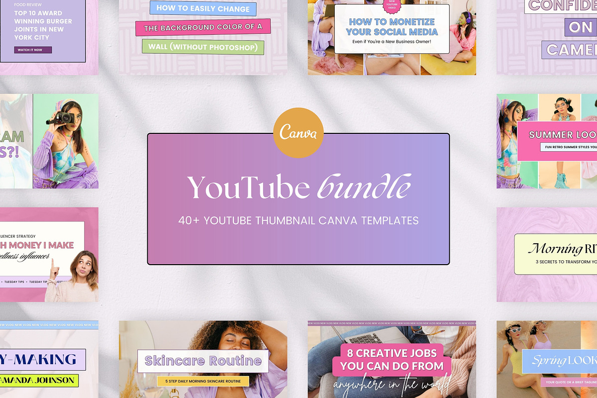 Canva YouTube Thumbnail Templates, a Social Media Template by Fallon Gerst (Photo 19 of 19)