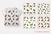 Butterfly watercolor set, an Illustration by Nastilustra (Thumbnail 3 of 3)
