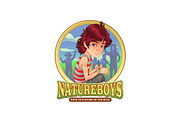 Cartoon Adventure Boys Logo, a Branding & Logo Template by Kongstones_std (Thumbnail 1 of 4)