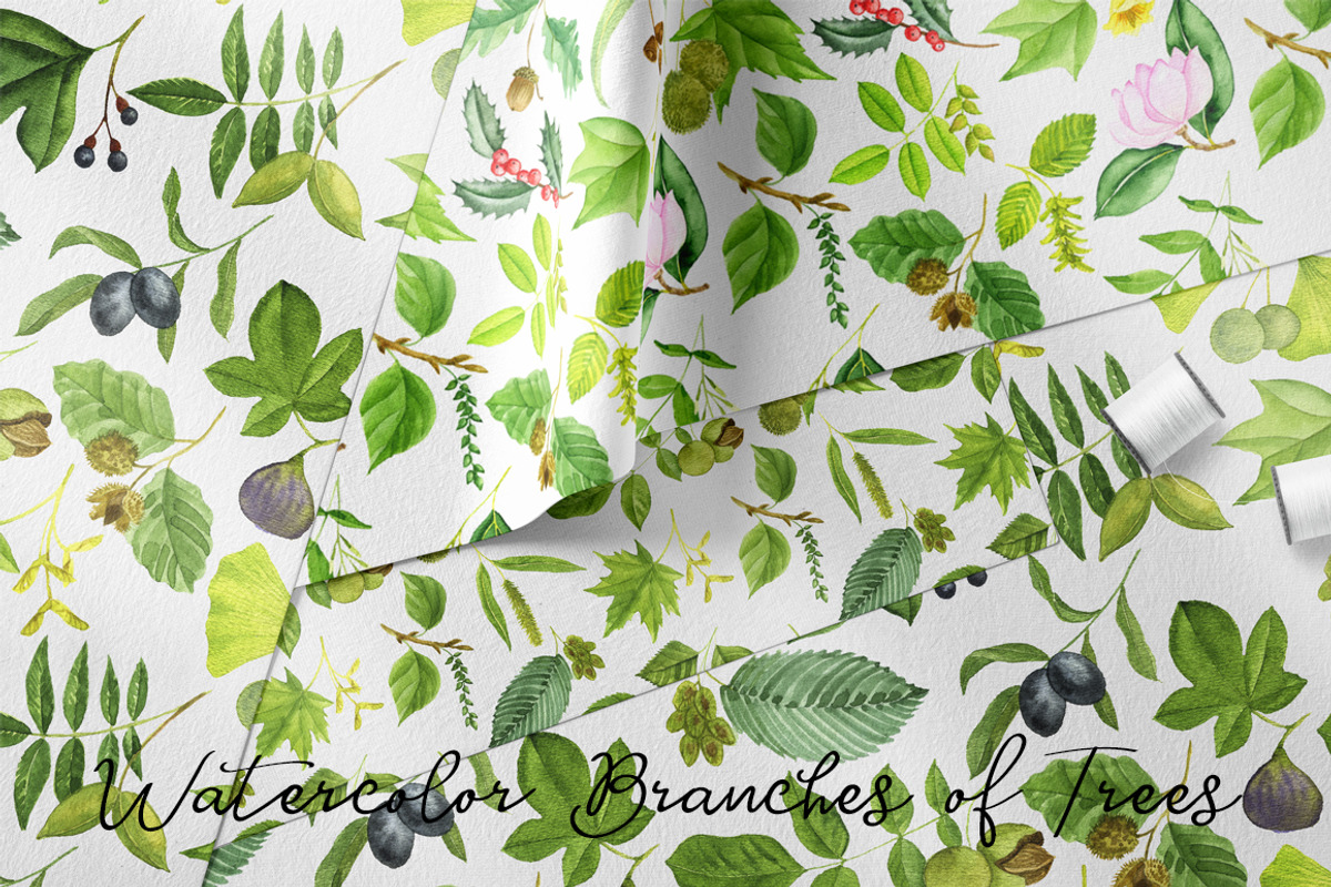 Watercolor Branches of Trees, an Illustration by cat_arch_angel (Photo 5 of 5)