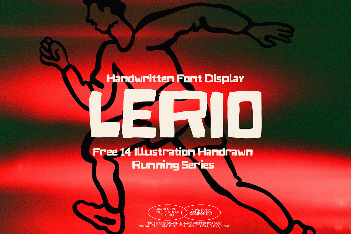 LERIO Font Display, a Handwritten Font by AROKA (Photo 1 of 6)