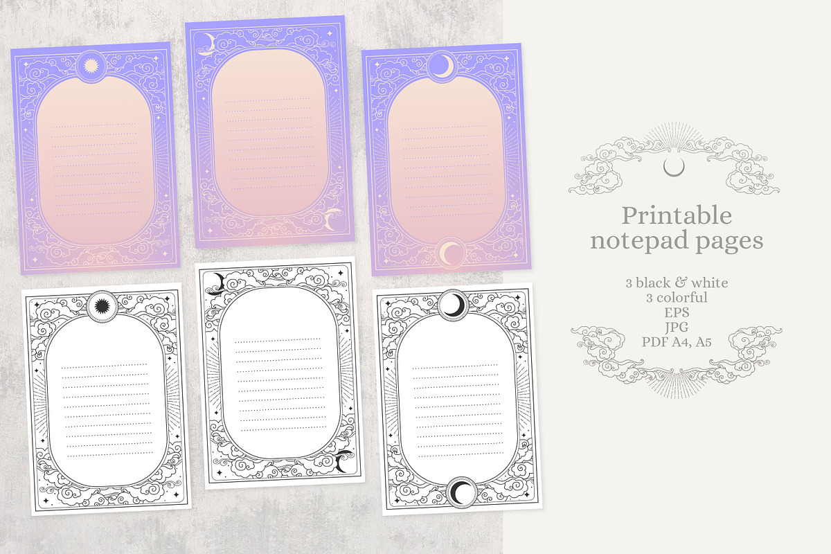 Notepad pages/ To do list, a Background Graphic by Nadia Murash (Photo 3 of 3)
