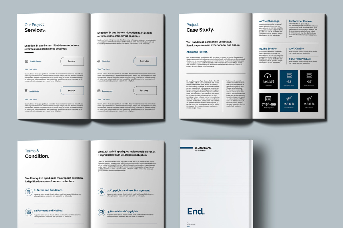 Project Proposal Template Layout, a Brochure Template by ContestDesign (Photo 4 of 4)