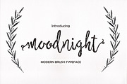 Moodnight Script, a Script Font by Areatype (Thumbnail 1 of 6)