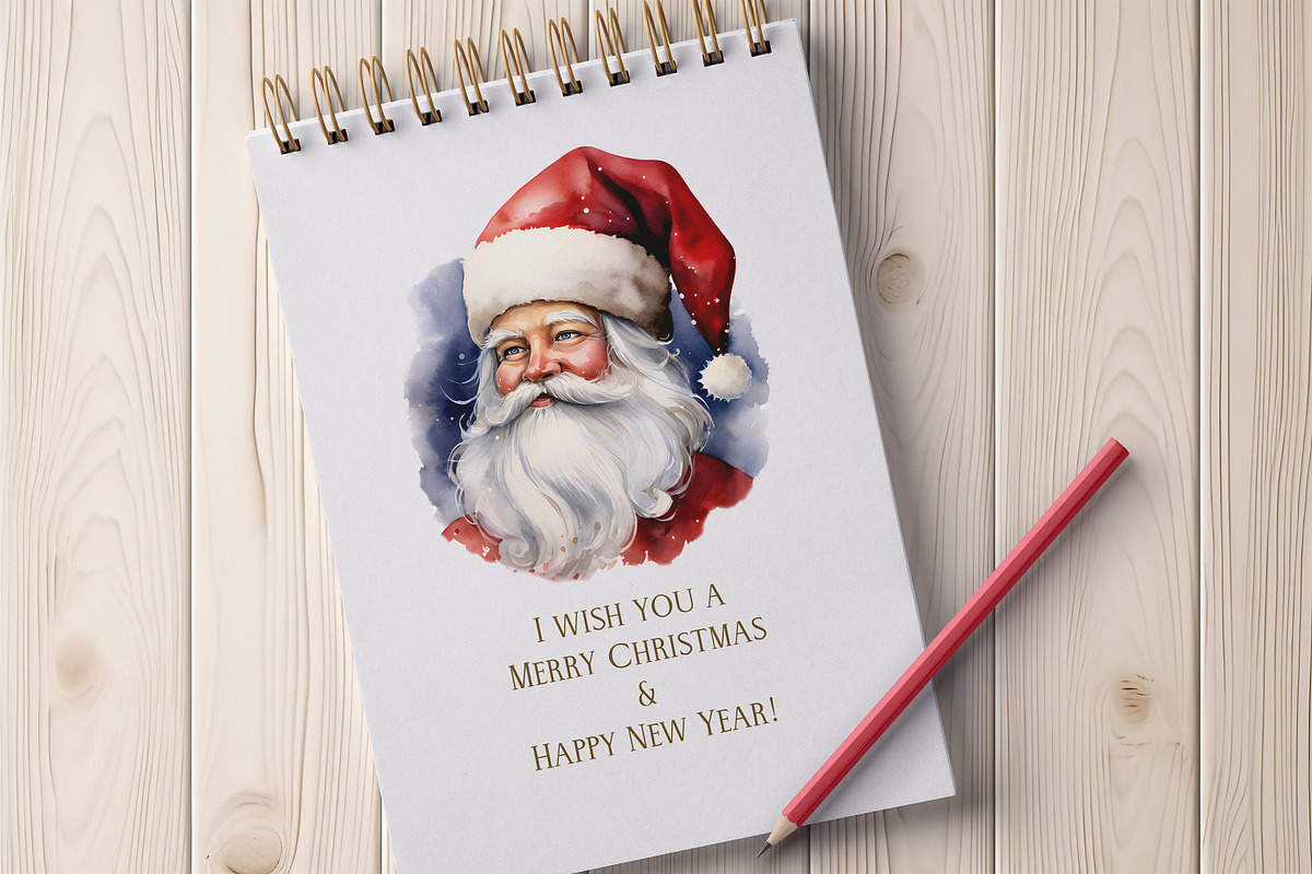 Santa Claus Clipart Bundle, a Seasonal Illustration by Vasmila (Photo 4 of 6)
