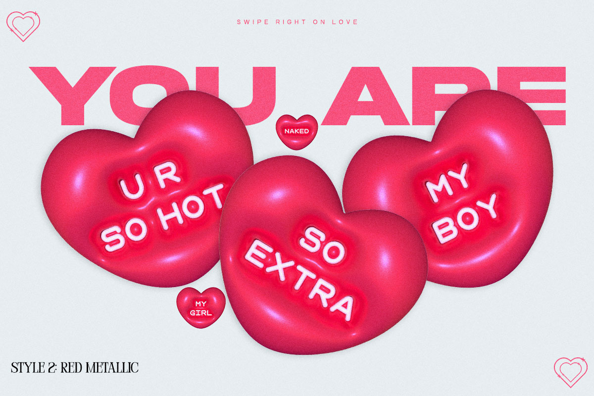 Sweet Talk 3D Hearts, an Object Graphic by saintricchi (Photo 3 of 7)