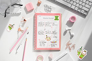 Cute Kawaii Matcha Sticker Set, an Illustration by Dori Debreceni draws (Thumbnail 6 of 6)
