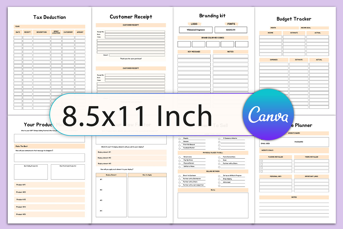 2025-2026 CRAFT BUSINESS PLANNER, a Stationery Template by Designmela01 (Photo 3 of 4)