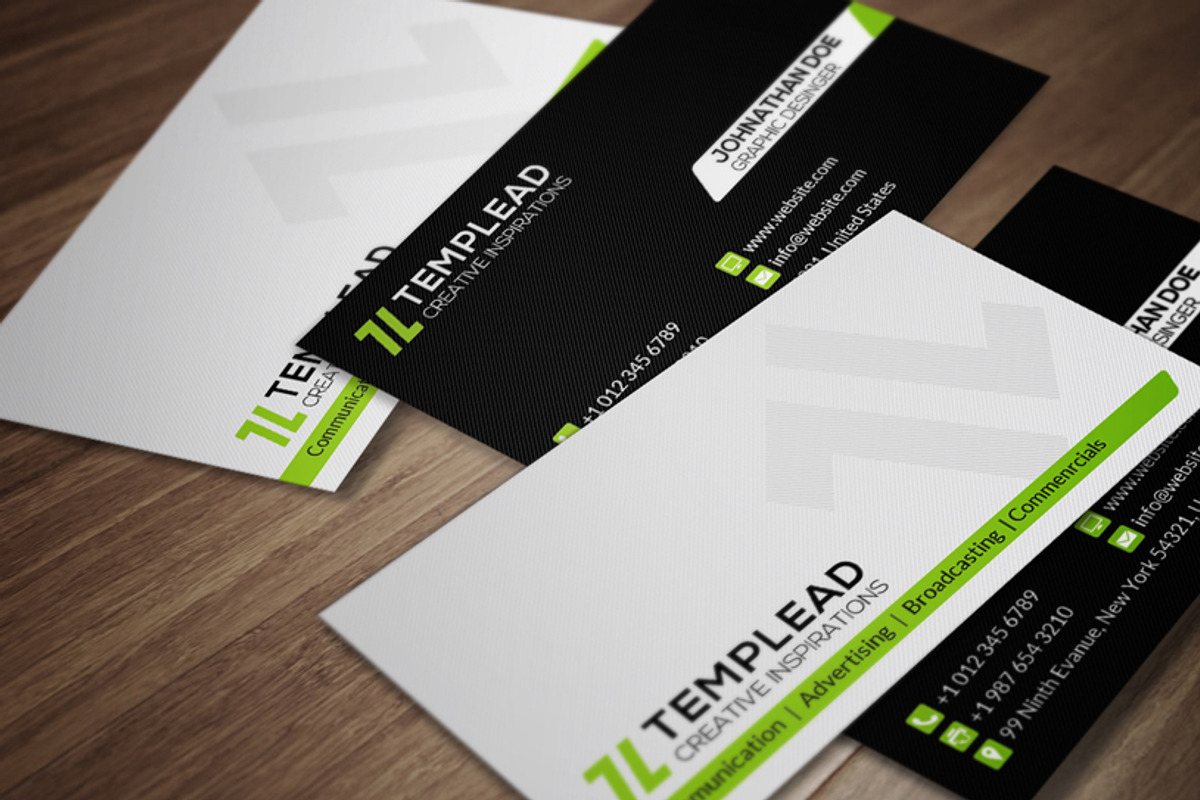 Corporate Business Card CM078, a Business Card Template by annozio (Photo 1 of 4)