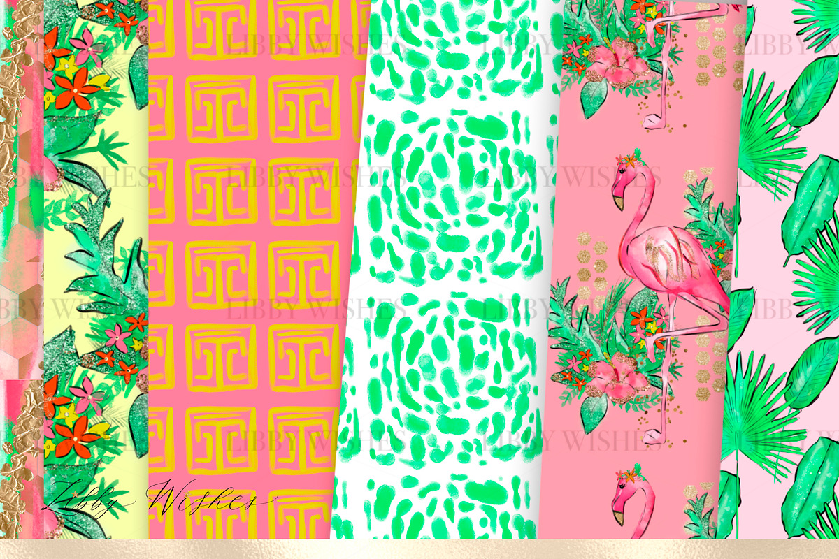 Tropical Palm Springs Patterns, a Pattern Graphic by Libby Wishes (Photo 5 of 12)