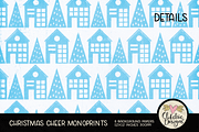 Christmas Cheer Monoprint Background, a Texture Graphic by Clikchic Designs (Thumbnail 4 of 5)
