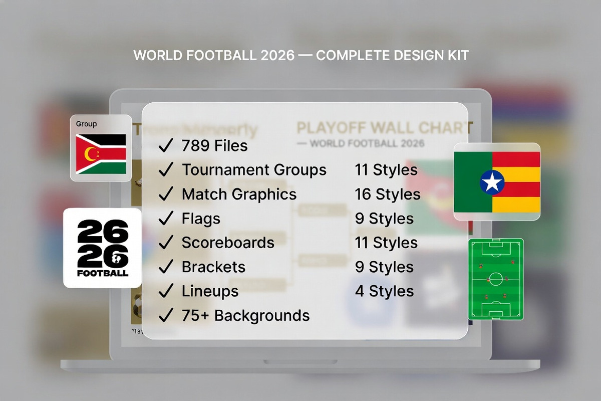 World Cup 2026 Graphics Mega pack, a Social Media Template by Dreamanart (Photo 2 of 4)