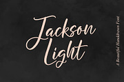 Jackson Light handwritten font, a Handwritten Font by supfonts (Thumbnail 1 of 6)