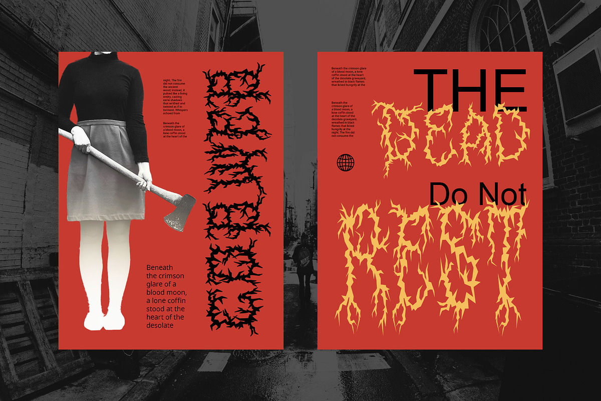 CS Crime – Black Metal Font, a Blackletter Font by Craft Supply Co. (Photo 6 of 8)