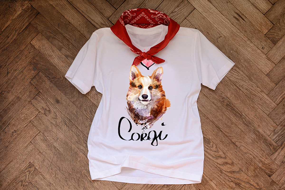 Set corgi dog fineart .6 styles, an Animal Illustration by art_mouse (Photo 7 of 7)