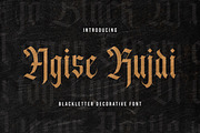Agise Rujdi - Blackletter Font, a Blackletter Font by StringLabs (Thumbnail 1 of 10)