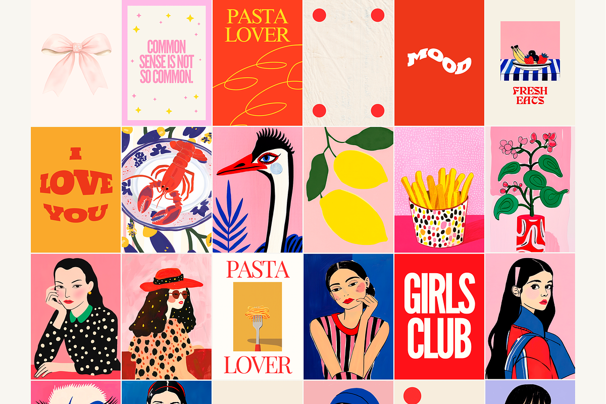 85 Eclectic Art Prints, a Background Graphic by Ann Creative (Photo 6 of 12)