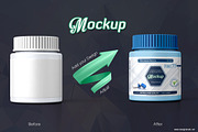 Pills Bottle Mockup, a Packaging Mockup by idesignstudio (Thumbnail 3 of 6)