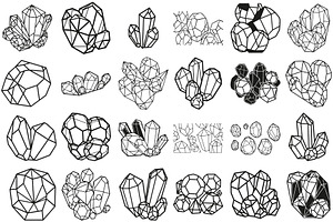 Beautiful crystal and gemstone, an Illustration by Amazin_art