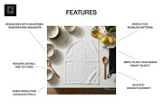 Kitchen Towel Flat Lay Mockup (PSD), a Household Mockup by 1001 mockups (Thumbnail 2 of 5)