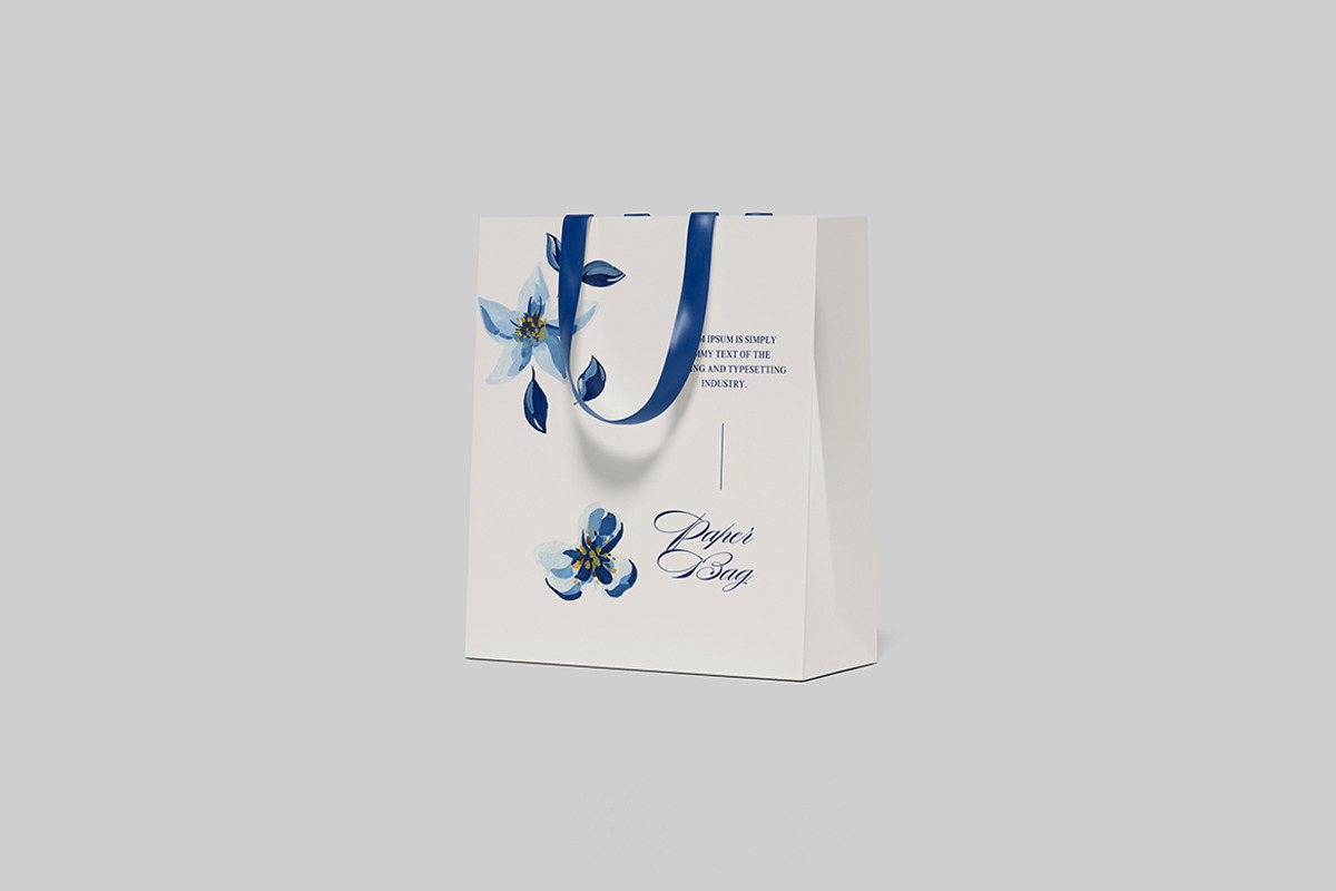 Paper Bag Mockup, a Packaging Mockup by Pikachudesign (Photo 3 of 5)