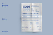 Blue Minimalist Invoice, a Stationery Template by Gumico Studio. (Thumbnail 1 of 3)