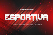 Esportiva - Sporty Display Font, a Sans Serif Font by StringLabs (Thumbnail 1 of 9)