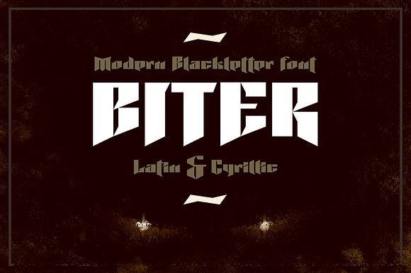 Biter | Modern gothic font preview 6