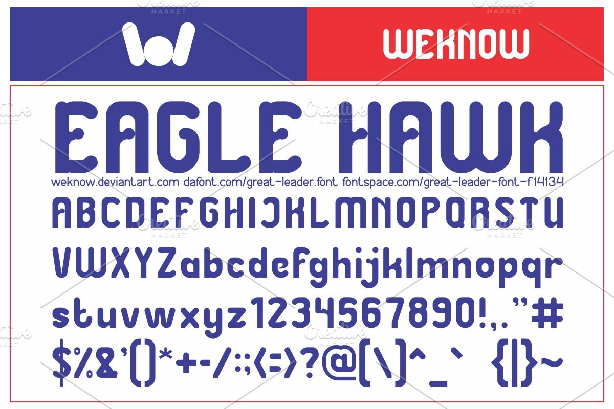 great leader font preview 2