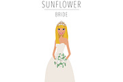 Bride Portrait Creator | Wedding Art, a Person Illustration by Lauren Lesley Studio (Thumbnail 26 of 29)