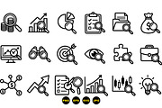 Business Analytics Icon Set, an Illustration by designvectx (Thumbnail 3 of 3)