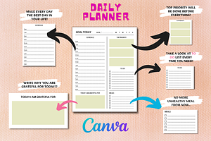 Daily KDP Printable Goal Planner