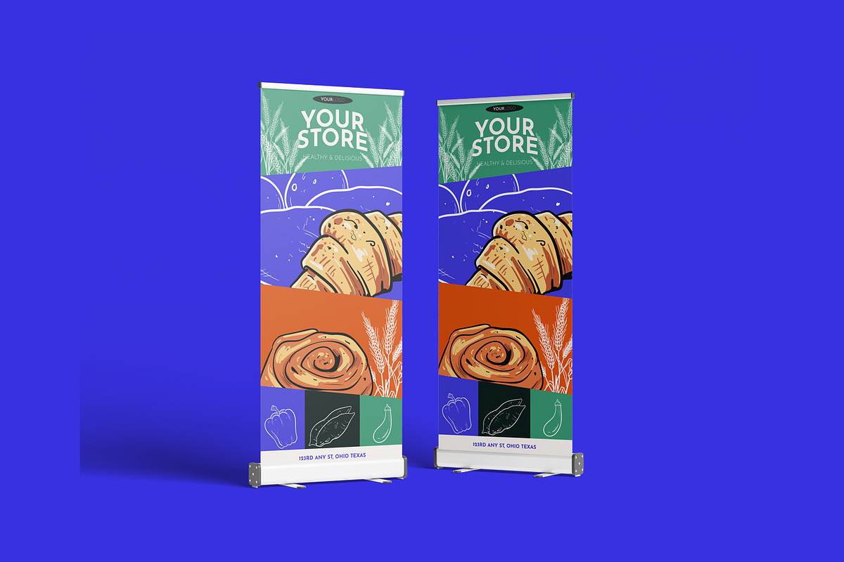 Bakery Template Roll UP Banner, a Templates & Theme by Esensifiksi.studio (Photo 2 of 3)