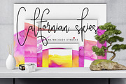Californian Skies - Watercolor Story, a Texture Illustration by Jeanina Vlad (Thumbnail 1 of 5)
