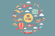 BIG BUNGLE Vector travel set, an Object Graphic by Art Loft (Thumbnail 6 of 18)