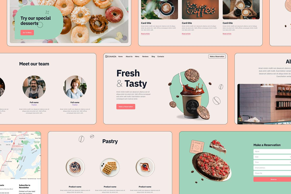 Cavada - Coffee & Bakery Template, a Websites & App Template by EGO Creative Innovations (Photo 3 of 6)