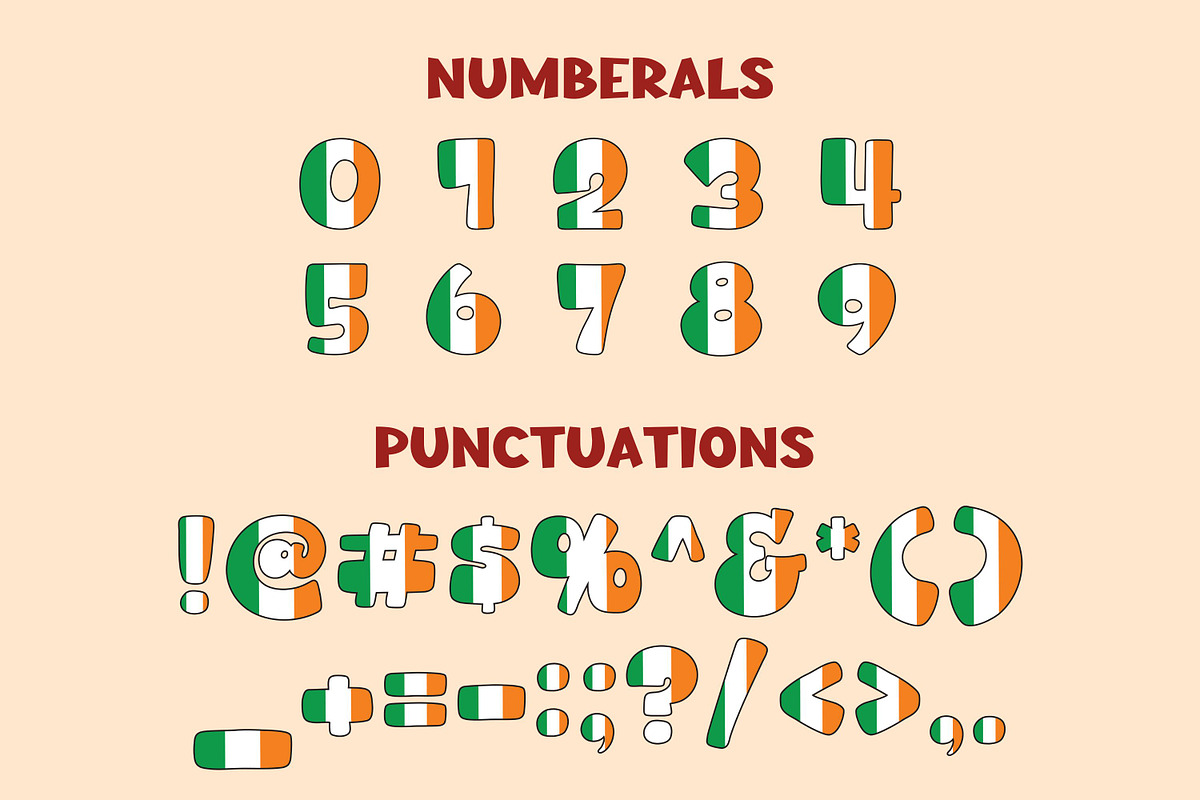 Happy St. Patrick - 6 Color Fonts, a Font by Adalin Shop (Photo 9 of 14)