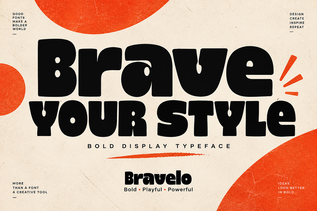 Bravelo — A Bold Display Font, a Slab Serif Font by Wow Magic (Photo 3 of 7)