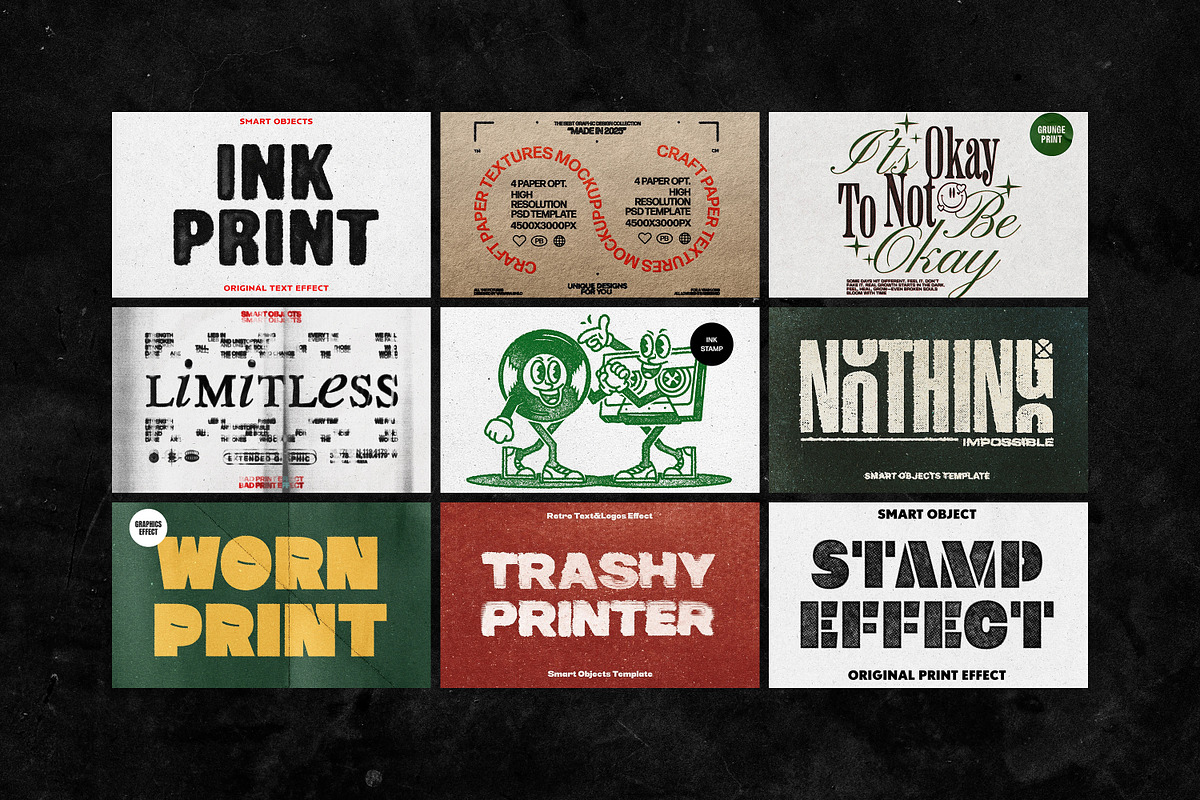 Retro Print Bundle, a Layer Style Add-On by pixelbuddha.net (Photo 3 of 21)